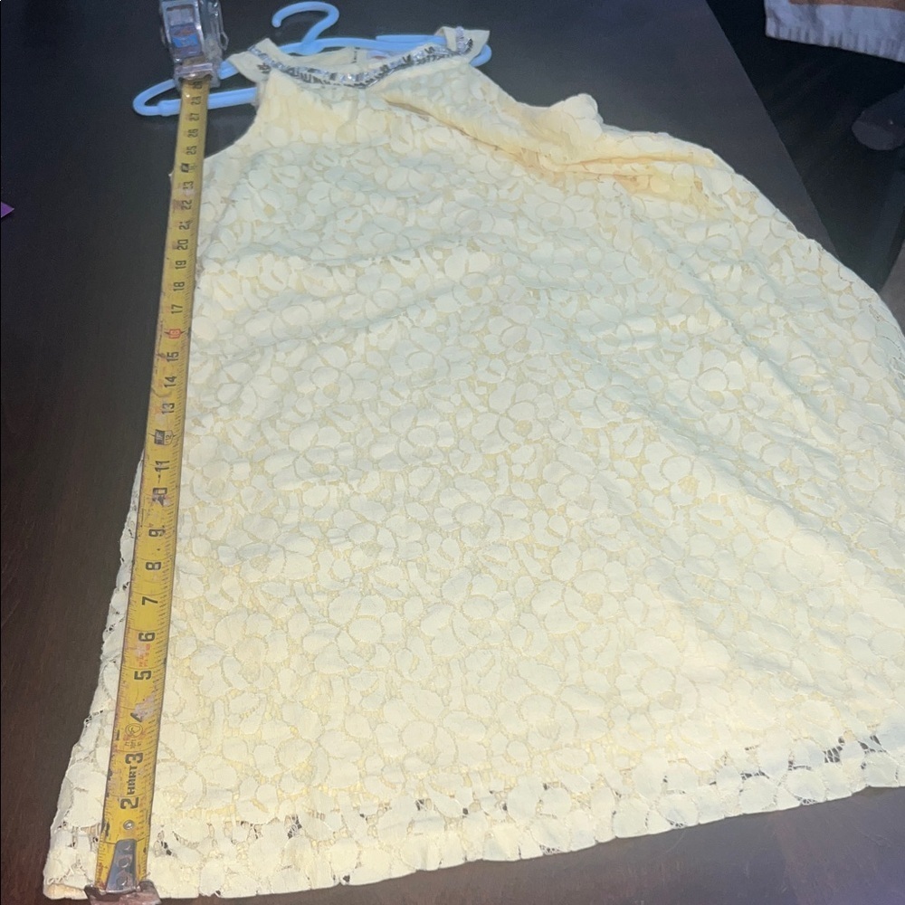 Candie's Light Yellow Lace Dress - Picture 8 of 10